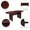 Flash Furniture Oval 35" W, 72" L, 29.5" H, Laminate Top, Red GC-TL1035-MHG-GG - alternate 10